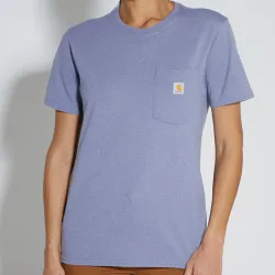 
                  CARHARTT Koszulka damska T-shirt WK87 Iconic Pocket Wisteria Heather rozmiar M 103067.V83.S005
